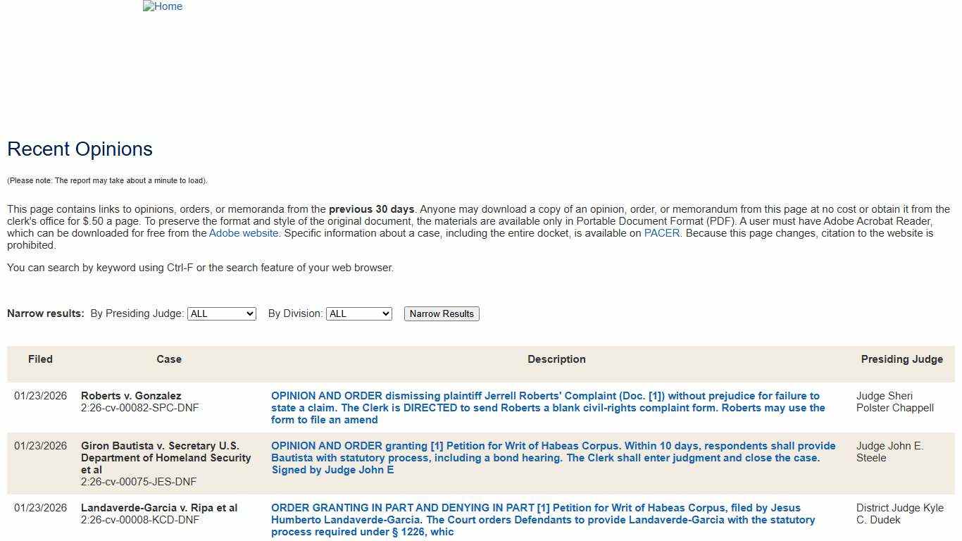 Middle District of Florida United States District Court